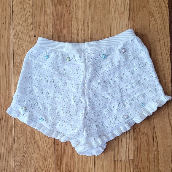 FOR LOVE AND LEMONS CHARLESTON FLORAL KNIT SHORTS - Picture 10 of 11
